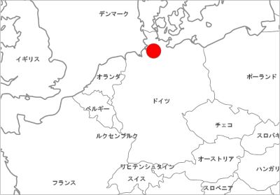 ハンブルク市の位置